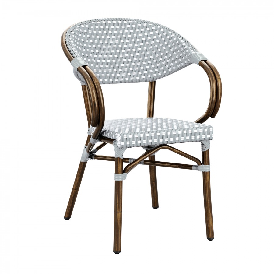 Panda Stackable Cafe Bistro Arm Chair